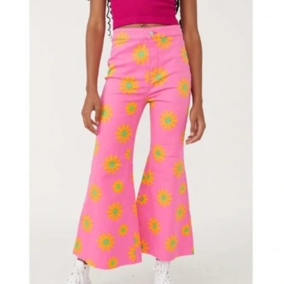 Free People Floral Jeans Nwt size 27 - Picture 7 of 10